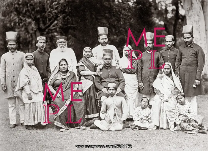  : Group of Parsis, Parsees, India, c.1870's