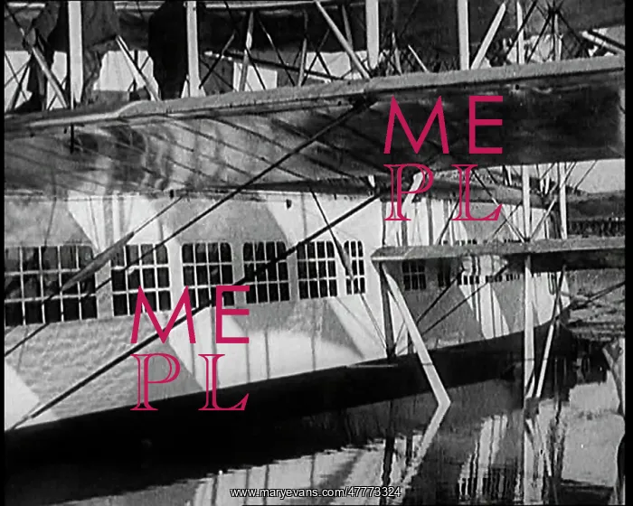 : A Group of Passengers Boarding The Caproni Flying Boat : A Group of Passengers Boarding The Caproni Flying Boat