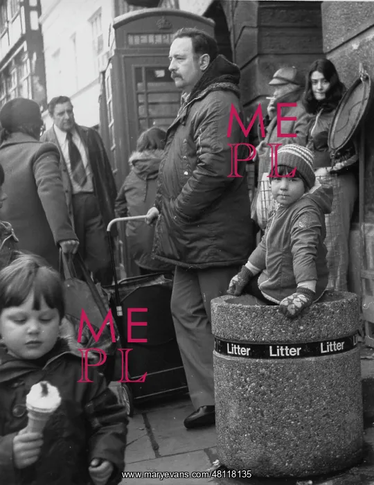 : Group of people on a street : Group of people on a street