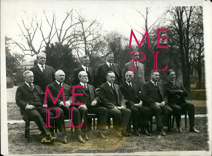 : Group photo of US Cabinet under President Coolidge : Group photo of US Cabinet under President Coolidge