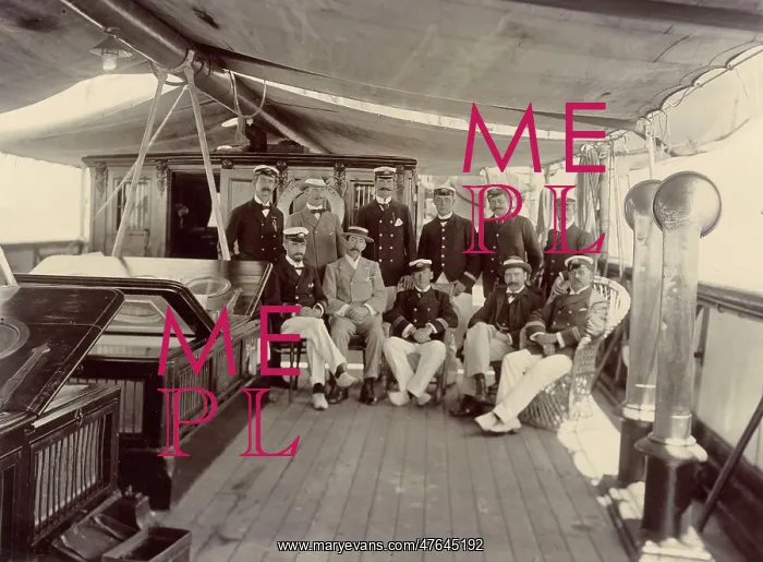 : Group photo on Cable Ship John Pender, Gibraltar : Group photo on Cable Ship John Pender, Gibraltar