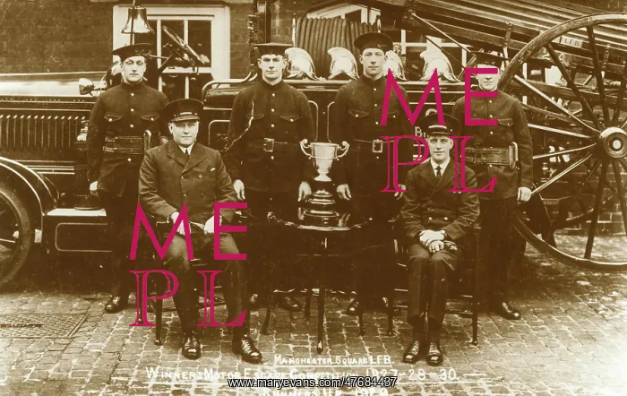 : Group photo, London Fire Brigade, Manchester Square : Group photo, London Fire Brigade, Manchester Square