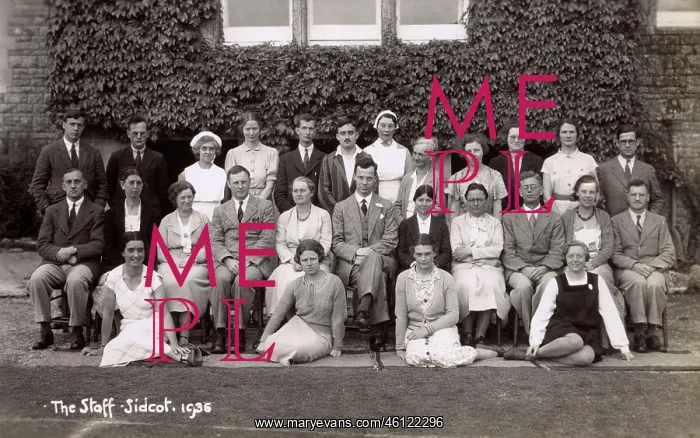 : Group photo, staff of Sidcot School, Somerset : Group photo, staff of Sidcot School, Somerset