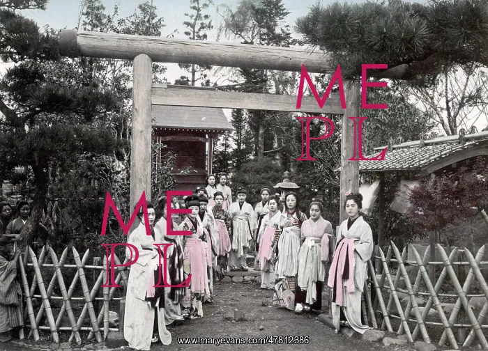 : Group of prostitutes, Japan, c.1890's : Group of prostitutes, Japan, c.1890's