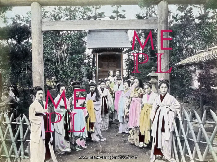  : Group of prostitutes, Japan, circa 1890