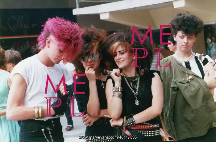 : Group of punks in Stockport : Group of punks in Stockport