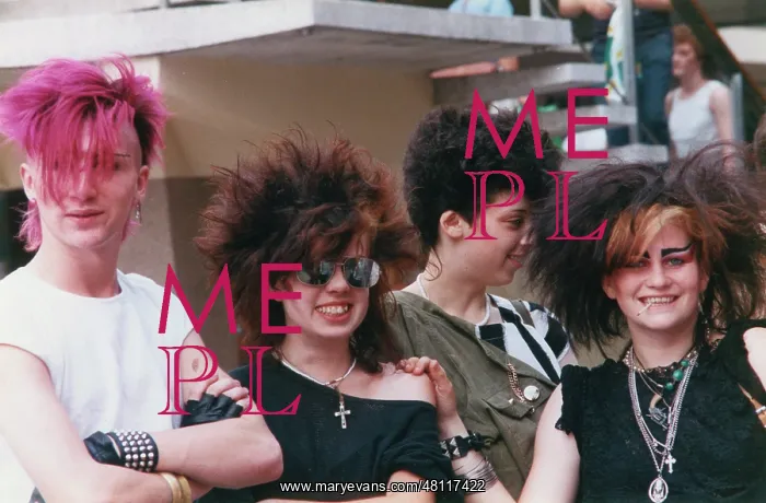 : Group of punks in Stockport : Group of punks in Stockport