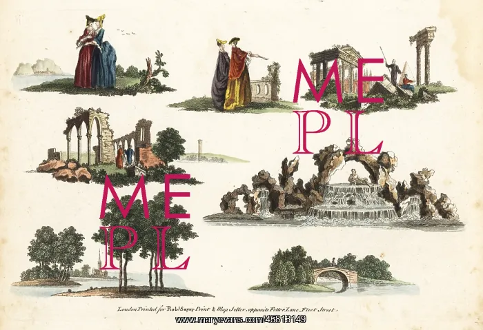 : Group of rustic landscapes, 18th century : Group of rustic landscapes, 18th century