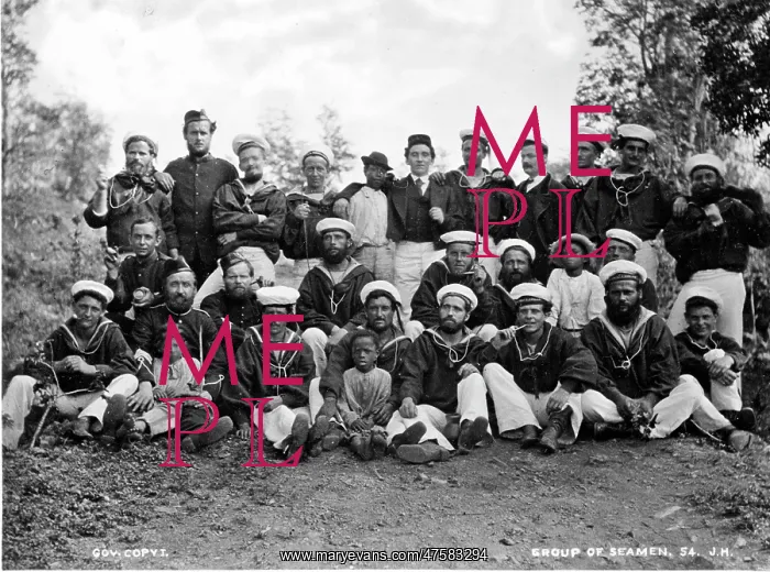 : Group of seamen, St. Thomas, West Indies 1873 : Group of seamen, St. Thomas, West Indies 1873