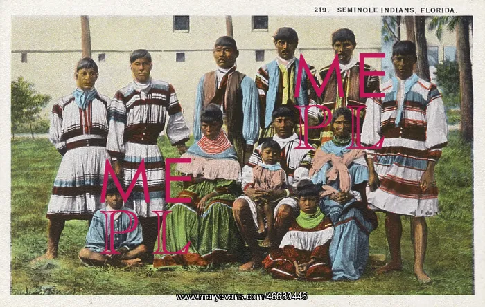  : A group of Seminole Indians - Florida, USA