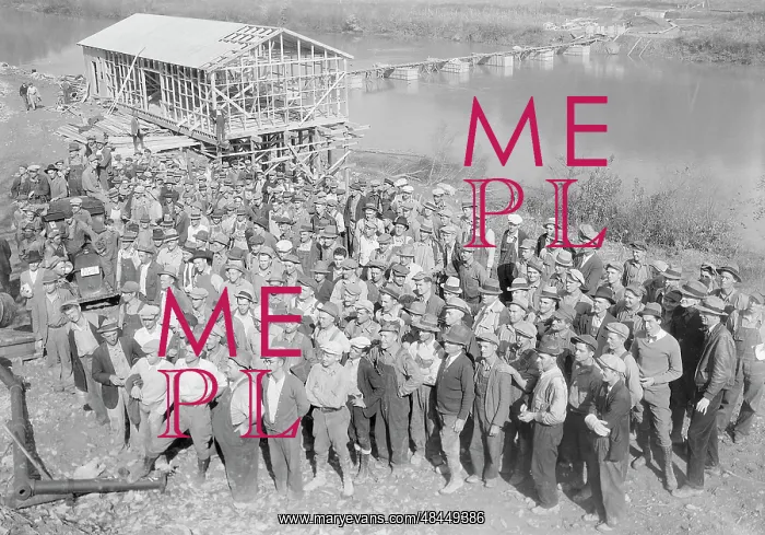 : A group showing some of the men working at : A group showing some of the men working at