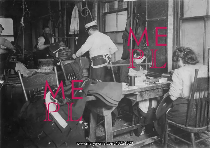: A group of sweatshop workers, Mr. Silberman, ? : A group of sweatshop workers, Mr. Silberman, ?