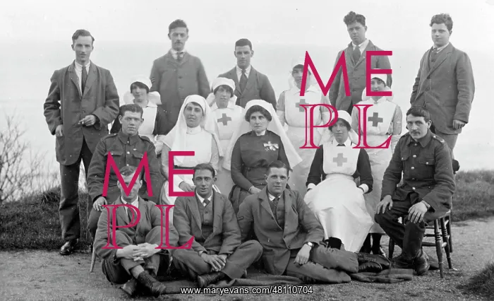 : Group of Voluntary Aid Detachment (VAD) nurses : Group of Voluntary Aid Detachment (VAD) nurses