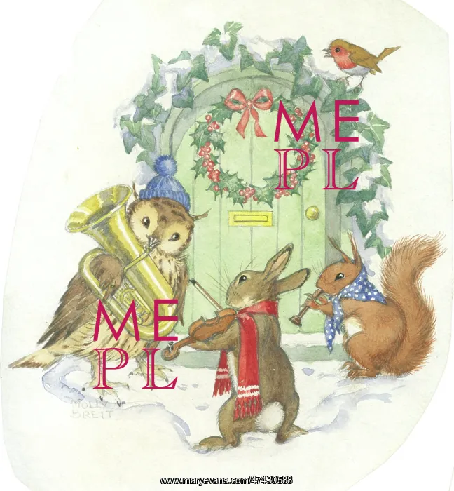 : A group of woodland creatures playing music : A group of woodland creatures playing music