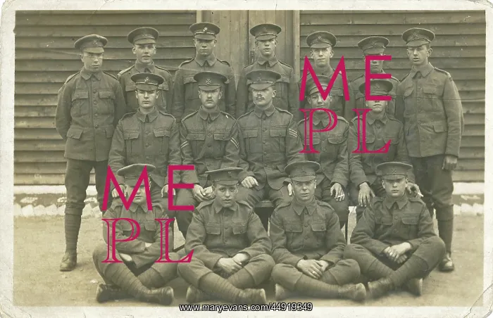 : Group of World War I soldiers : Group of World War I soldiers