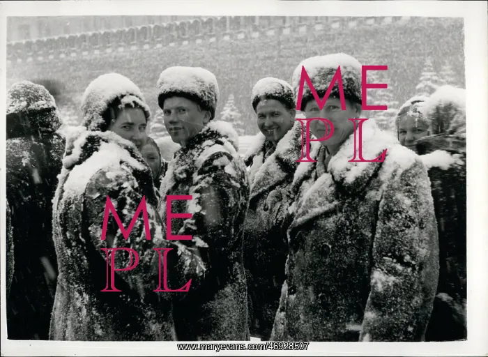 : Group of young people in Moscow, Soviet Union : Group of young people in Moscow, Soviet Union