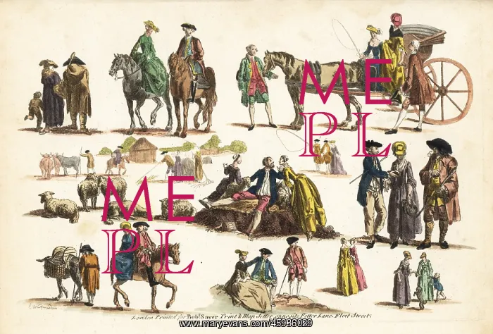 : Groups of 18th century figures in rural pastimes : Groups of 18th century figures in rural pastimes