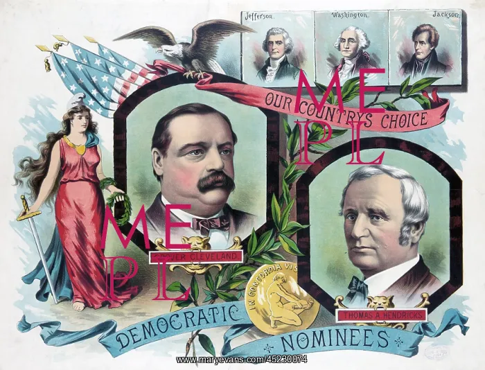 : Grover Cleveland, Thomas A. Hendricks, the ? : Grover Cleveland, Thomas A. Hendricks, the ?