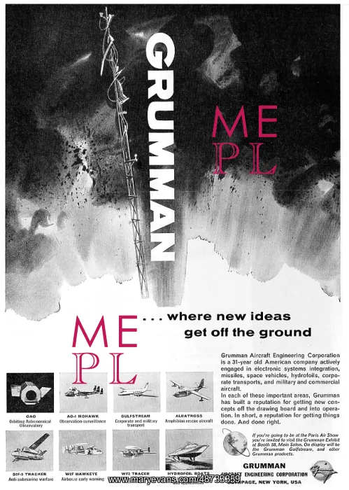 : Grumman Aircraft & Space Product Range : Grumman Aircraft & Space Product Range
