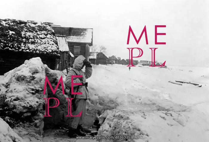 : Guard post at Lake Ilmen, 1943 : Guard post at Lake Ilmen, 1943