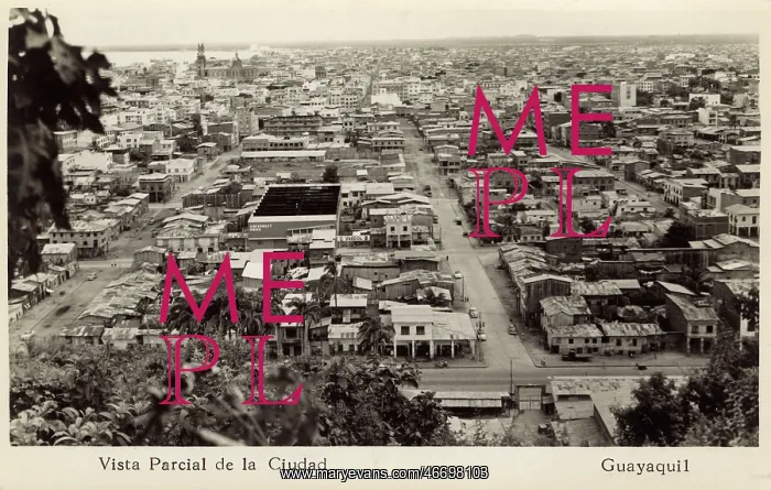  : Guayaquil, Ecuador - Partial panoramic view of the city