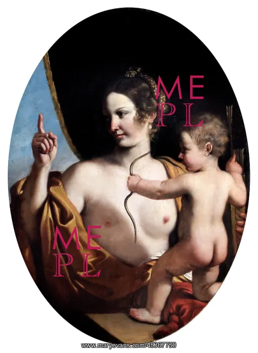 : Guercino - Venus and Cupid : Guercino - Venus and Cupid