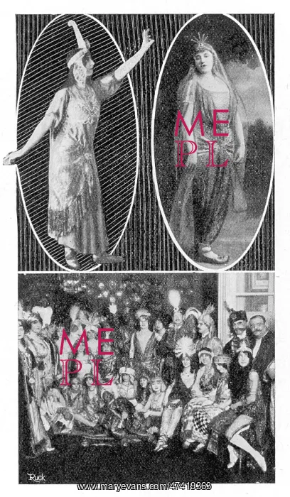  : Guests at an eastern-inspired party