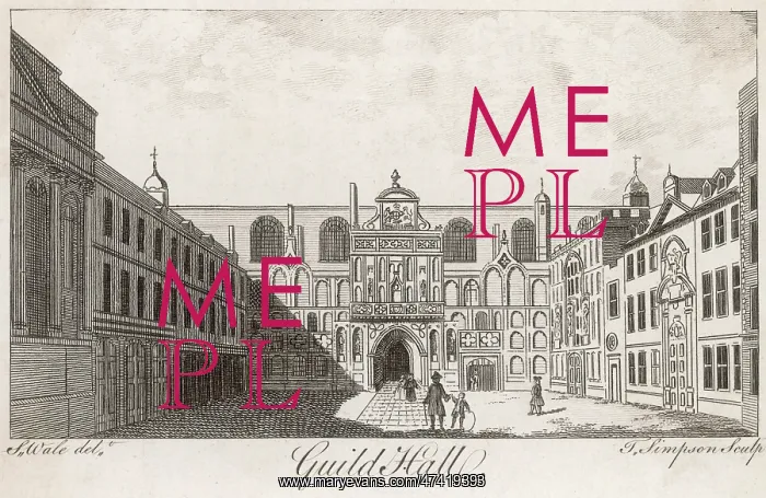  : GUILDHALL. The forecourt in the early 18th century
