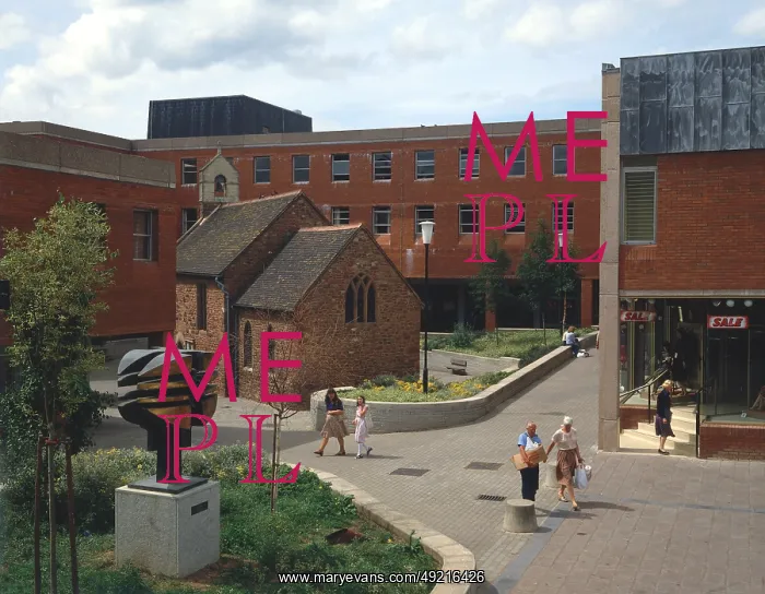 : The Guildhall Shopping Precinct, Exeter, Devon : The Guildhall Shopping Precinct, Exeter, Devon