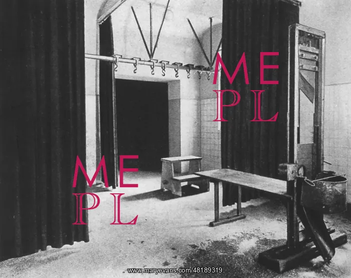 : Guillotine in the Pankrac Prison in Prague : Guillotine in the Pankrac Prison in Prague