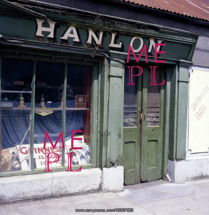 : Guinness is Good for You! O'Hanlon Pub, Shannon Bridge, 1970 : Guinness is Good for You! O'Hanlon Pub, Shannon Bridge, 1970