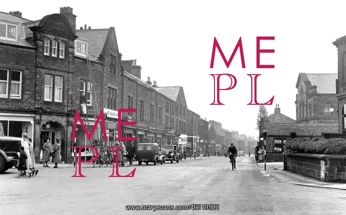  : Guiseley, Main Road 1950