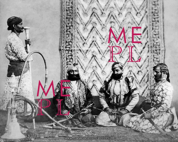 : Gujur Sirdars with attendant, India : Gujur Sirdars with attendant, India