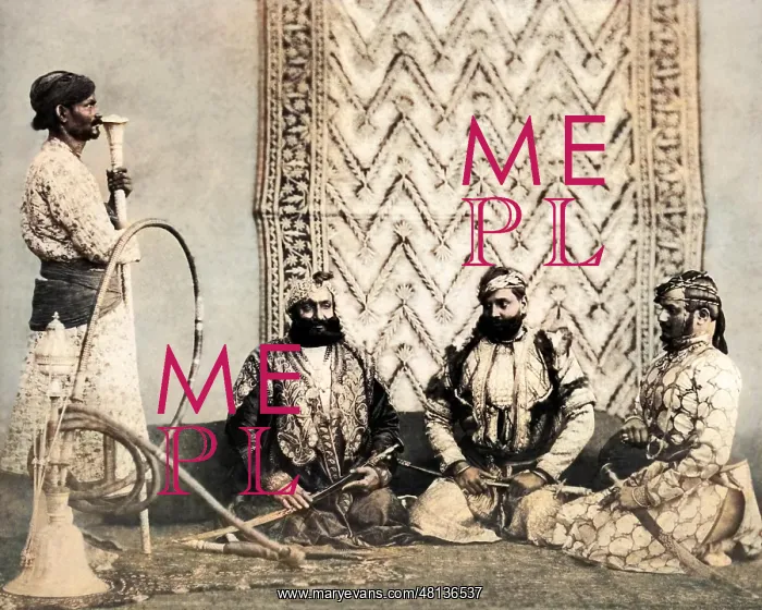 : Gujur Sirdars with attendant, India : Gujur Sirdars with attendant, India
