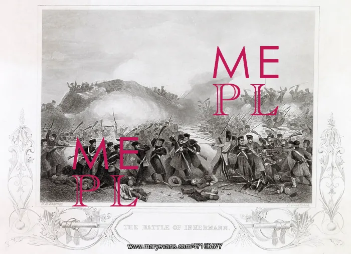 : Two gun battery, Battle of Inkerman, Crimean War : Two gun battery, Battle of Inkerman, Crimean War