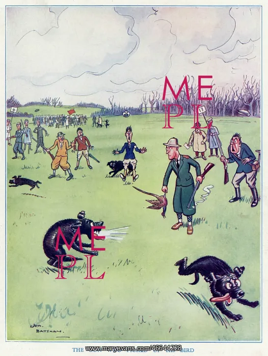 : The Gun Who Picked up his Bird by H. M. Bateman : The Gun Who Picked up his Bird by H. M. Bateman