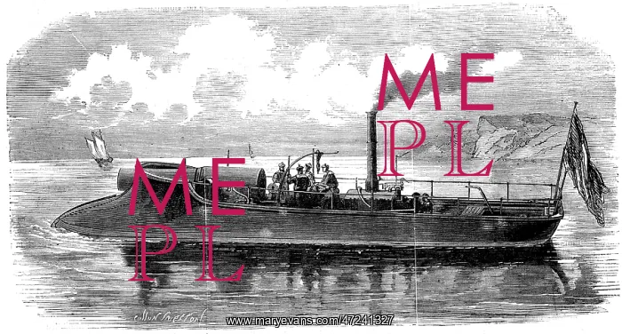 : GUNBOATS ON SEINE / 1870 : GUNBOATS ON SEINE / 1870