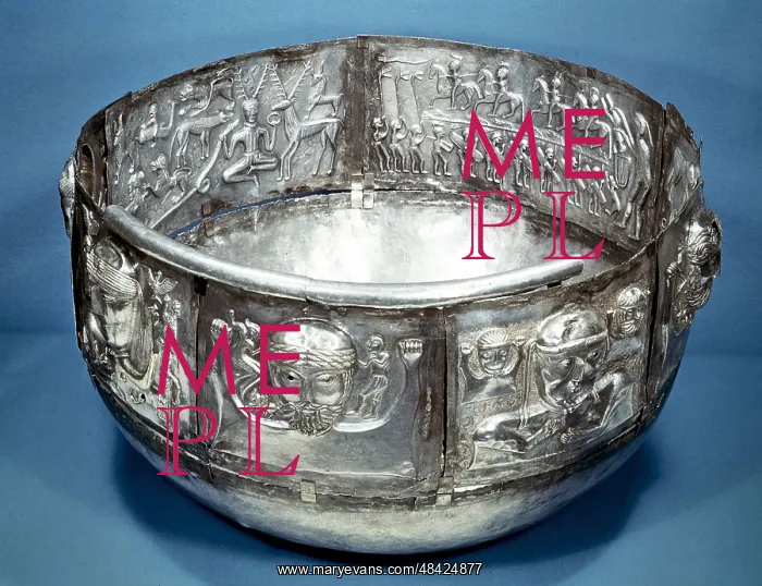 : Gundestrup Cauldron (bowl), Celtic ritual vessel : Gundestrup Cauldron (bowl), Celtic ritual vessel