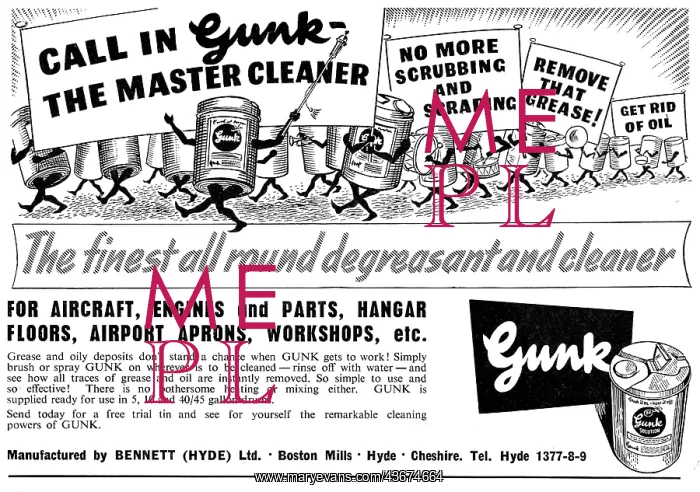 : Gunk Component Degreasing Fluid : Gunk Component Degreasing Fluid