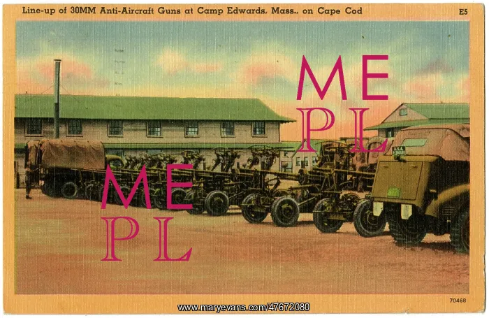 : Guns at Camp Edwards, Cape Cod, Massachusetts, USA : Guns at Camp Edwards, Cape Cod, Massachusetts, USA