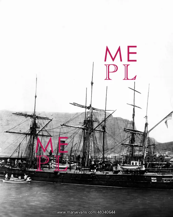 : The gunship Moeve, around 1900 : The gunship Moeve, around 1900