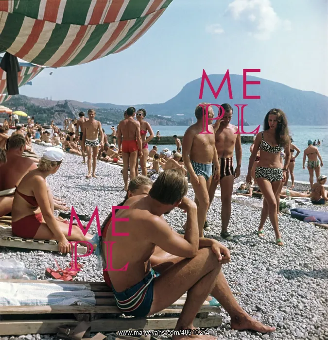 : Gurzuf beach, 1982 : Gurzuf beach, 1982