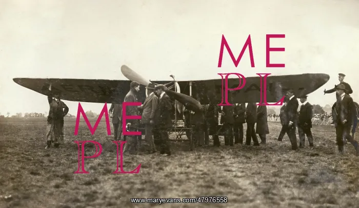 : Gustav Hamel's plane ready to leave Hendon for Windsor : Gustav Hamel's plane ready to leave Hendon for Windsor