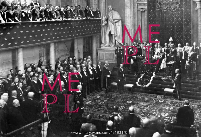 : Gustav V opens the Swedish Parliament, 1921 : Gustav V opens the Swedish Parliament, 1921