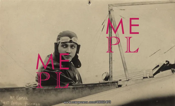 : Gustav W Hamel - the first aerial postman : Gustav W Hamel - the first aerial postman