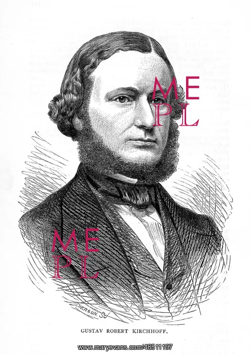 : Gustave Robert Kirchhoff (1824-1887), German physicist : Gustave Robert Kirchhoff (1824-1887), German physicist