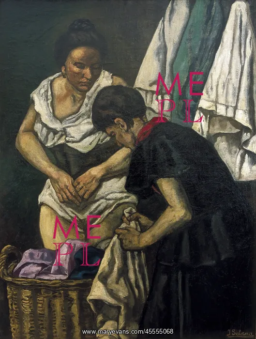 : GUTIERREZ SOLANA, Jose. The Laundresses : GUTIERREZ SOLANA, Jose. The Laundresses