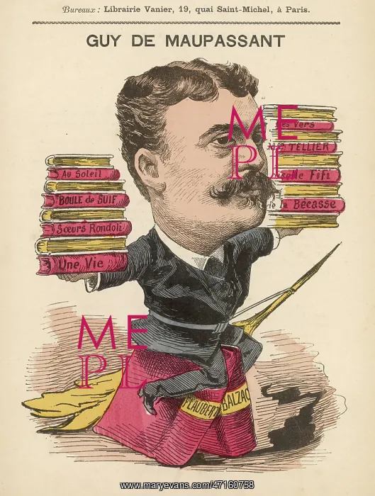 : Guy de Maupassant, French writer : Guy de Maupassant, French writer