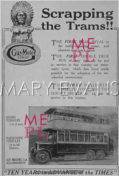 : GUY MOTOR BUS, 1926 : GUY MOTOR BUS, 1926