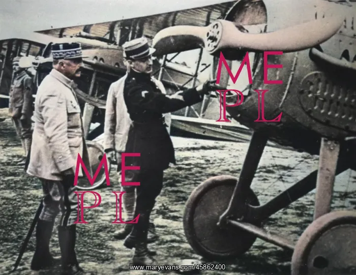 : Guynemer and d'Esperey with SPAD VII : Guynemer and d'Esperey with SPAD VII